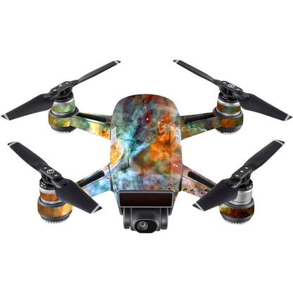 MightySkins Skin Compatible with DJI Spark Mini - Space Cloud | Protective, Durable, and Unique Vinyl Decal wrap Cover | Easy to Apply, Remove,
