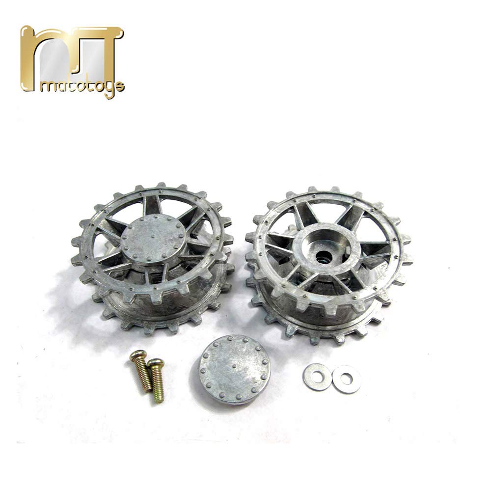 Mato Metal Upgraded Parts Tracks Sprockets Idler Wheels Set for Heng Long 3858-1 1/16 1:16 RC Panzer IV Tank