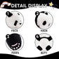 Furvana Plush Panda Stuffed Animal, Black and White Plush Pillow, 12" Soft Cuddly Toy, for Kids and Girls Birthday Christmas