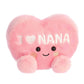Aurora Adorable Palm Pals I Love Nana Heart Stuffed Animal - Fun Collectible Plush For Grandmothers - A Gift of Affection to Express Love - Pink 5