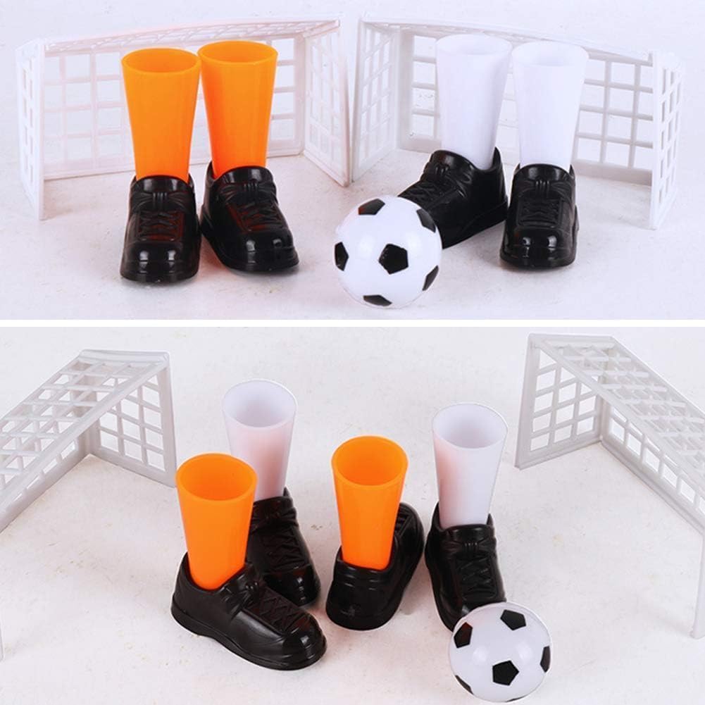 ZLmoue Finger Soccer Game Set with 2 Goals, Mini Table Football Game for Fans Club Sports Bar and Home Party