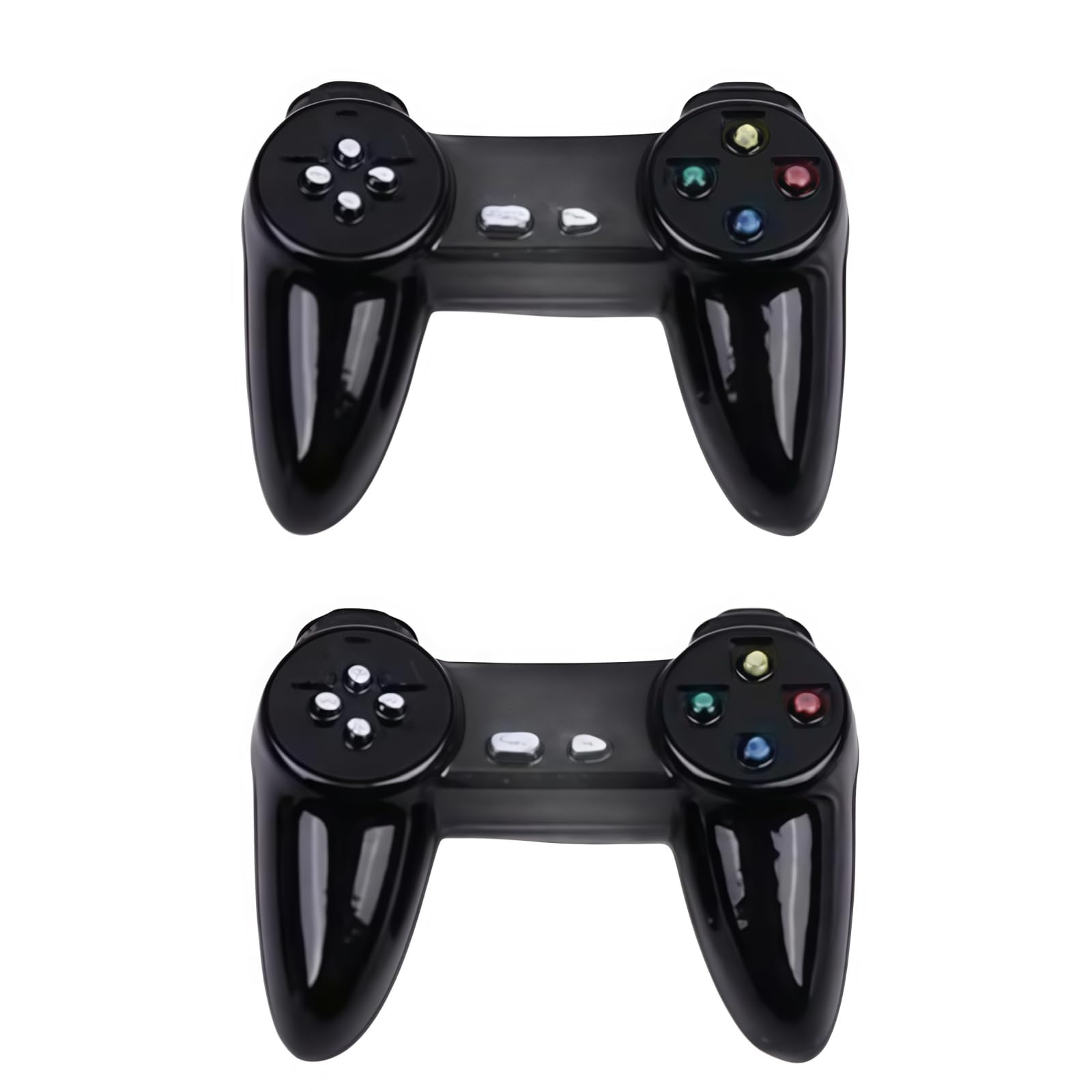 2Pcs Dollhouse MiniatureGamepad Model Game Controller, Funny Gamepad Model, 1:12Dollhouse Decor Accessories