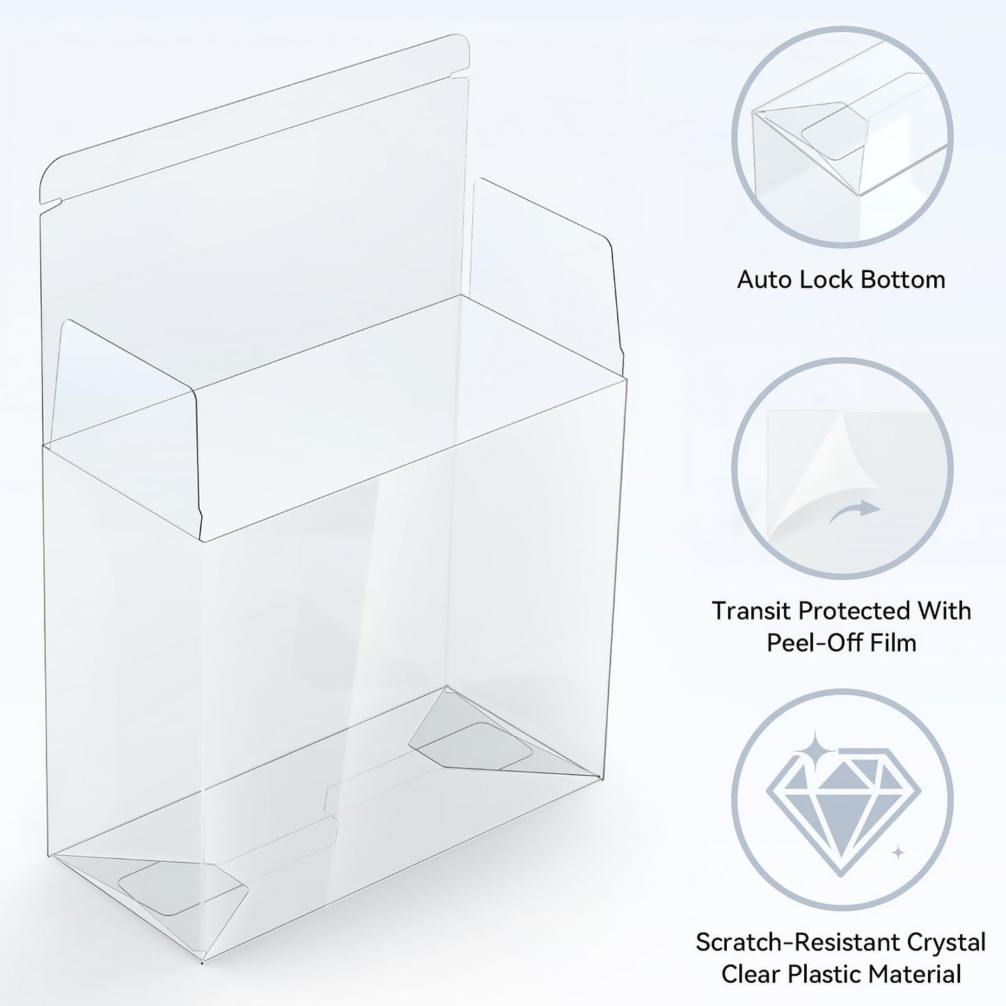 ?5 Pcs? PKMN ETB Protector Case, Elite Trainer Box Protector, ETB Box Plastic Display Case-Compatible with Elite Trainer Boxes, 0.5mm Thick