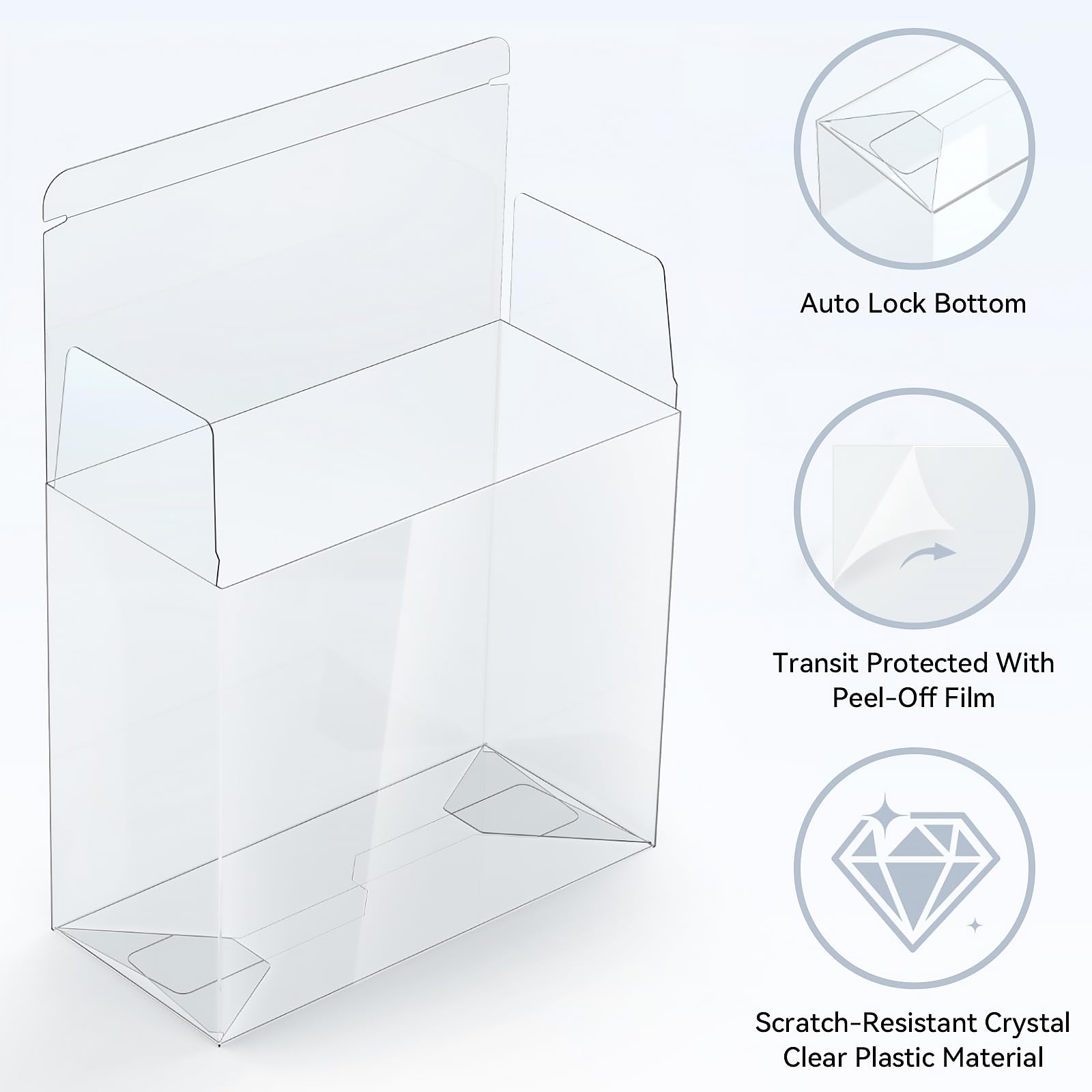 ?5 Pcs? PKMN ETB Protector Case, Elite Trainer Box Protector, ETB Box Plastic Display Case-Compatible with Elite Trainer Boxes, 0.5mm Thick