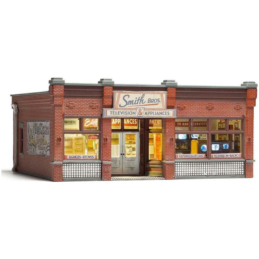 Woodland Scenics® Built & Ready® "Smith Brothers TV & Appliance Store", HO Scale