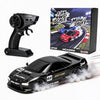 MCARRO 1/64 Scale Mini RC Drift Car, 60 Mins Playtime 2.4GHz Remote Control Car with 2-Speed Modes & LED Lights, Micro 4WD RC Stunt Race Car, (Black)
