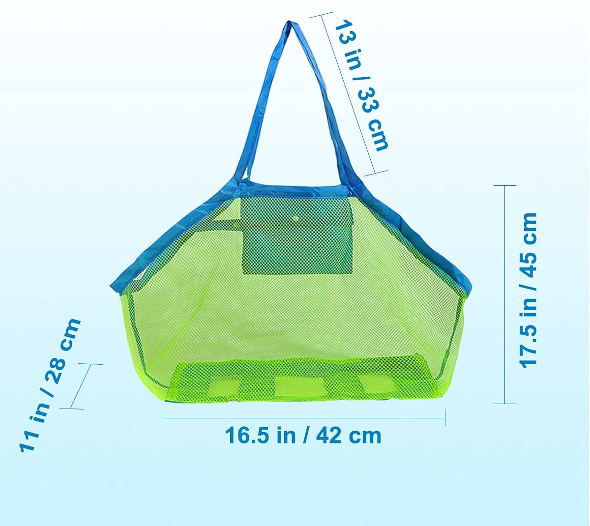 Cafurty Extra Large Mesh Beach Bag Tote Bag Beach Necessaries Stay Away from Sand, Large Netted Beach Bag for Holding Toys