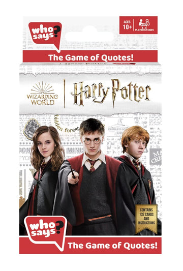 Who Says? Card Game Harry Potter Edition Ages 10 & Up