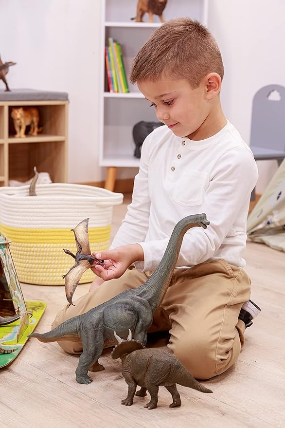 Papo Feathered Velociraptor Figure, Multicolor