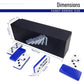 IDTQ Dominoes Set for Adults, Double 6 Dominos Game Set with 28 Domino Tiles Double with Upscale Gift Boxes -7 Polyhedral Dice -Classic Board Games