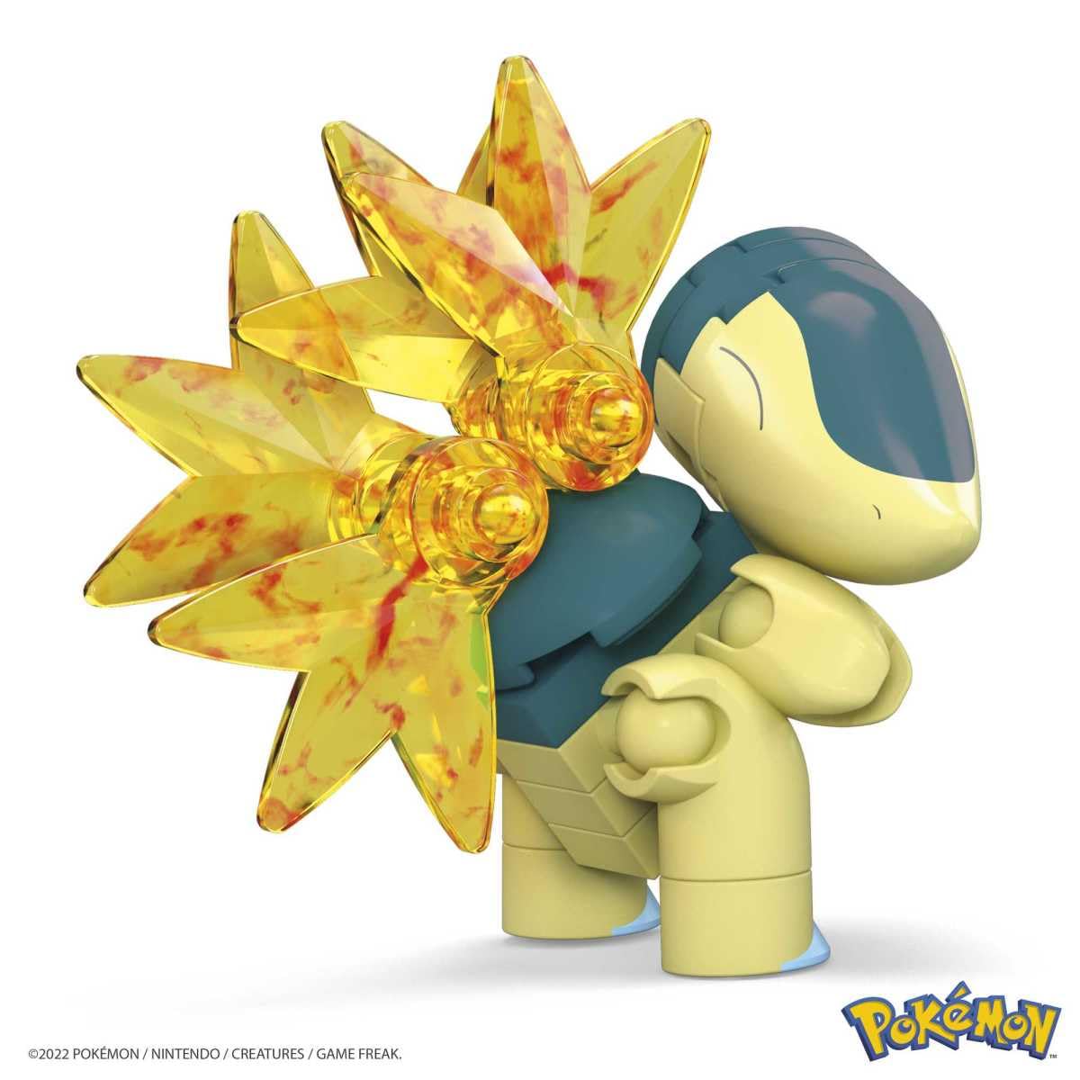 MEGA Pokemon Cyndaquil Building Set with 28 Compatible Bricks and Pieces and Poke Ball, Toy Gift Set for Ages 6 and up