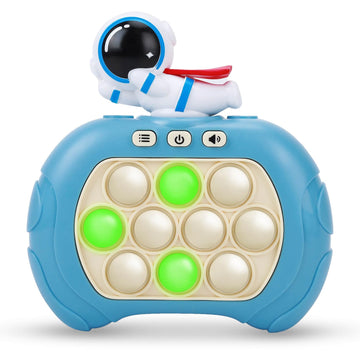 Fast Push Bubble Game for Kids & Adults, Version 2, Pop Light Up Quick Push Fidget Toy Handheld Game. Great for 8-12 Year Old Boys & Girls, Travel