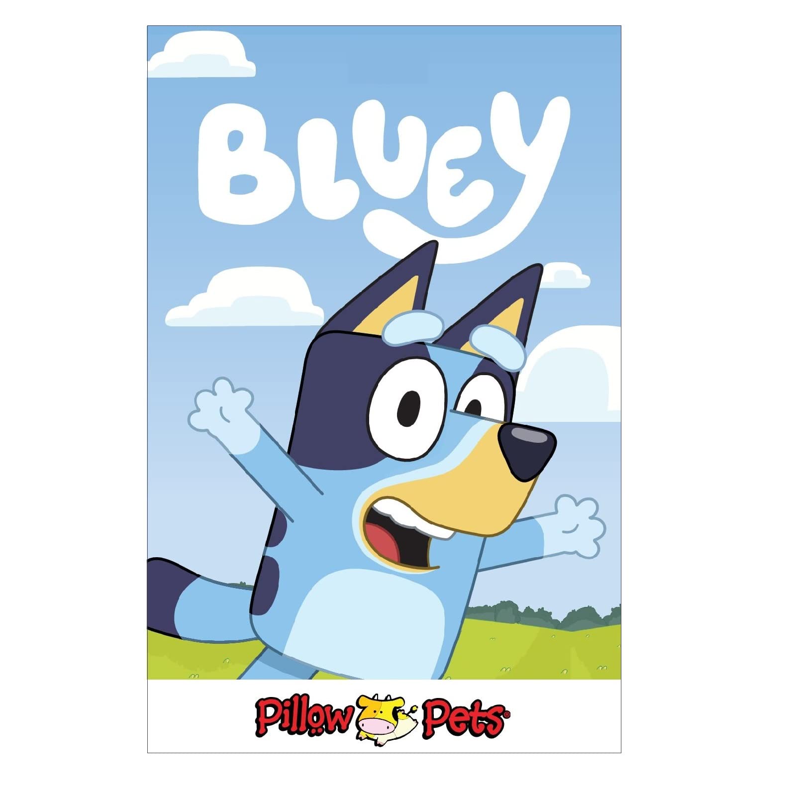Pillow Pets 16 inch Bluey, BBC Studios Stuffed Animal Plush Toy Gift for Kids