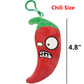 BASHERISE 3 PCS PVZ Plant Plush Zombies Keychain Sets Toys Stuffed Soft PVZ Figure Doll Sunflower, Green Pea, Red Pepper Pendant, Great Gift