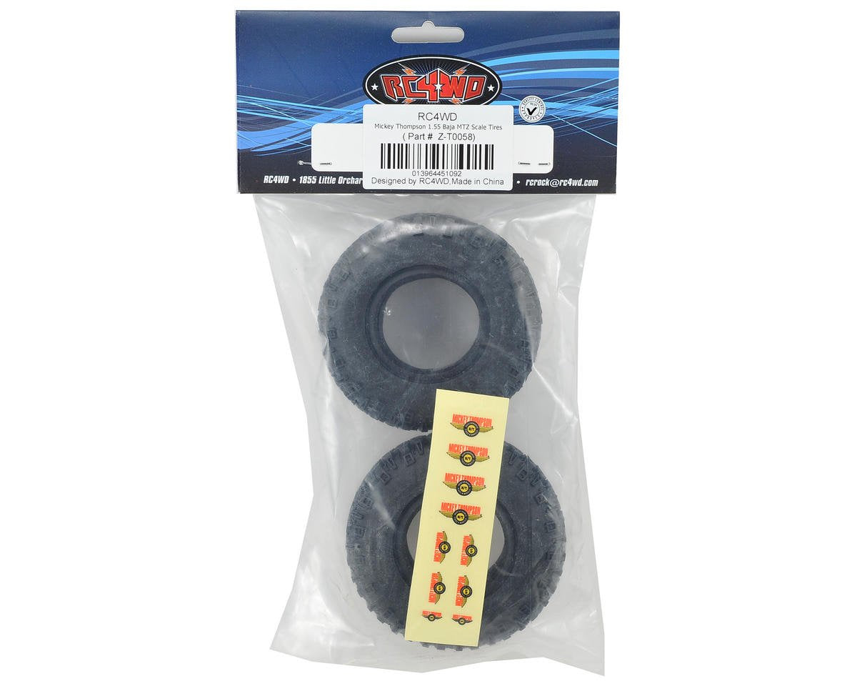 RC4WD Mickey Thompson 1.55 Baja MTZ Scale Tires RC4ZT0058