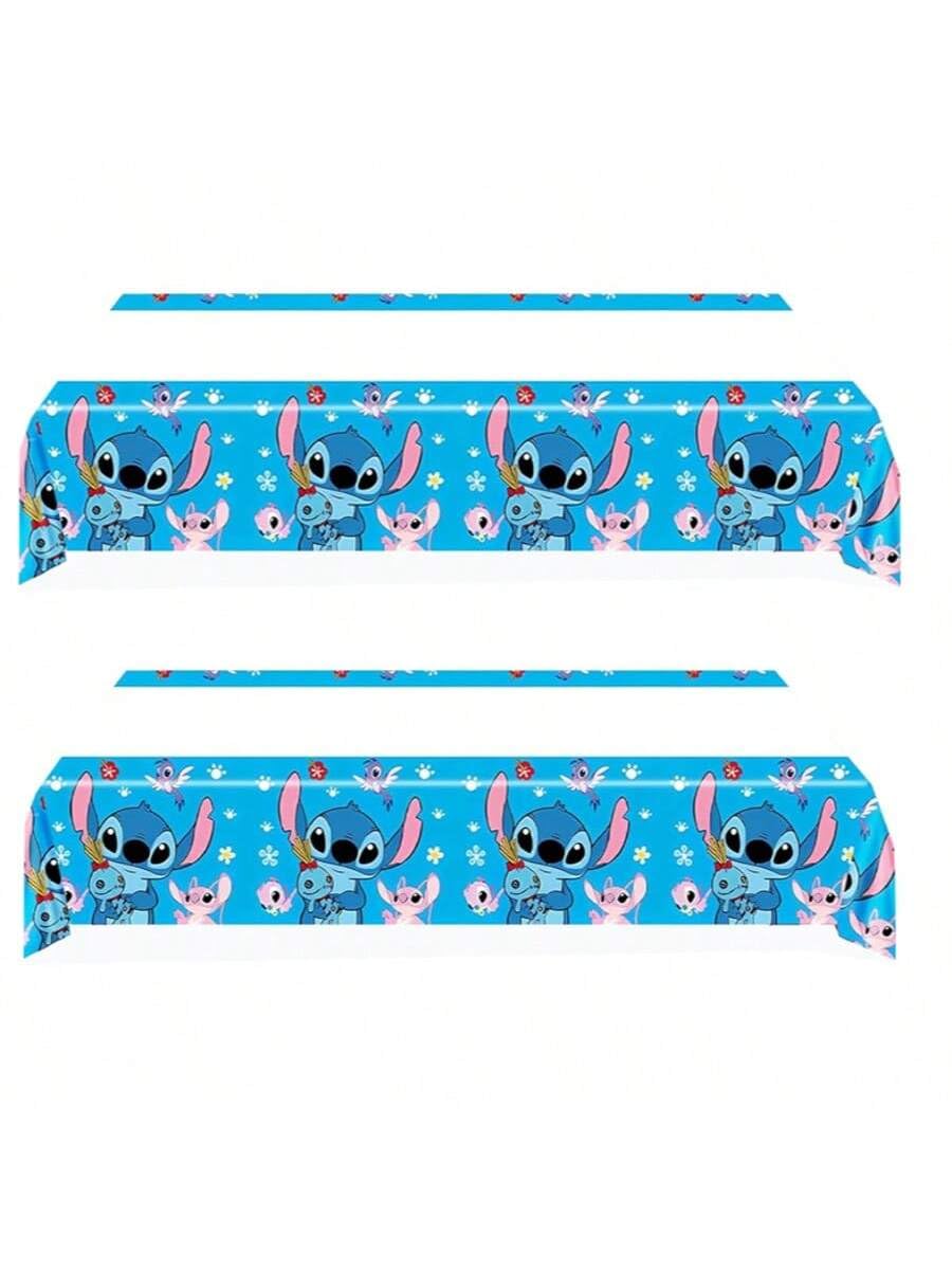 DXRZYS 2 Pcs Pink and Blue Birthday Party Tablecloth Table Cover,Birthday Supplies Decorations (70'' x 42'') (Blue)