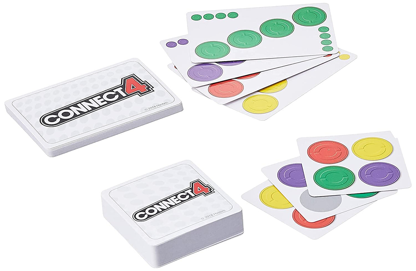 Hasbro Gaming Connect 4 Card Game for Kids, 2-4 Players 4-in-A-Row Game, Fun Summer Activities, Vacation Travel Essentials, Ages 8+