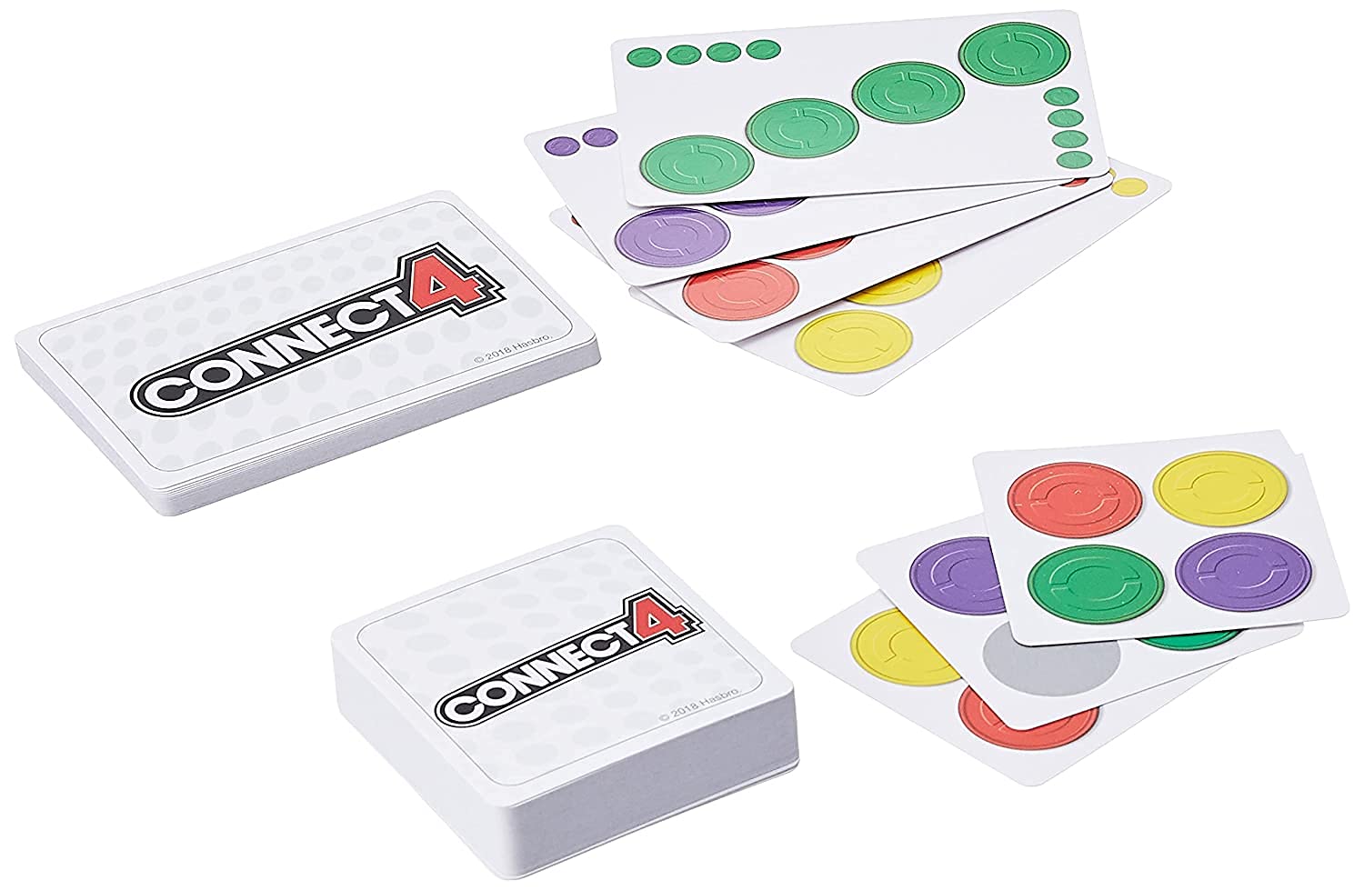 Hasbro Gaming Connect 4 Card Game for Kids, 2-4 Players 4-in-A-Row Game, Fun Summer Activities, Vacation Travel Essentials, Ages 8+