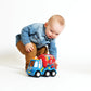 Wow Toys Mix ‘n’ Fix Mike - Construction Cement Mixer Truck with Driver Figure | Friction Powered, No Batteries, Safe Toddler Toy Ages 1-5