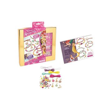 Make It Real Disney Princess Crystal Dreams Jewelry Kit - DIY Bead & Charm Bracelet Set with Swarovski Crystals, Includes Supplies & Exclusive
