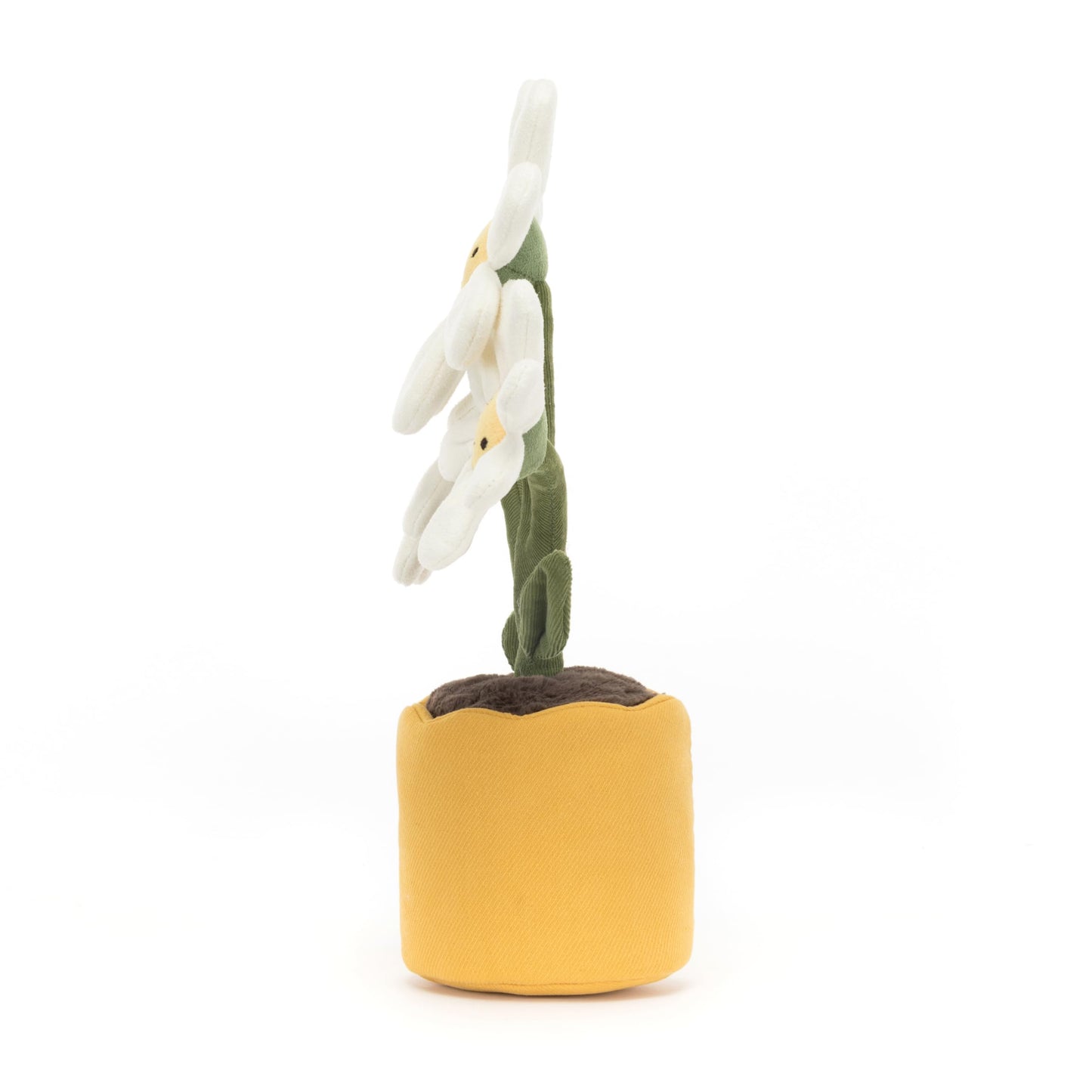 Jellycat Amuseables Daisy Pot Stuffed Toy, 13.5 inches - Plant & Flower Plush - Fun Décor & Gift