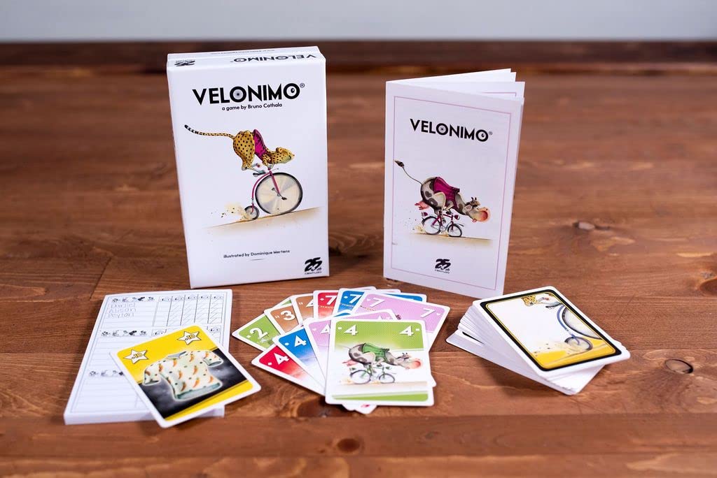 Velonimo, Cycling Themed Quick to Play Card Game for 2 to 5 Players