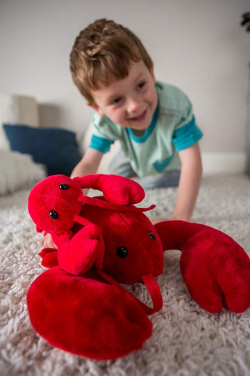 Mary Meyer Stuffed Animal Soft Toy, Lobbie Lobster, 10-Inches