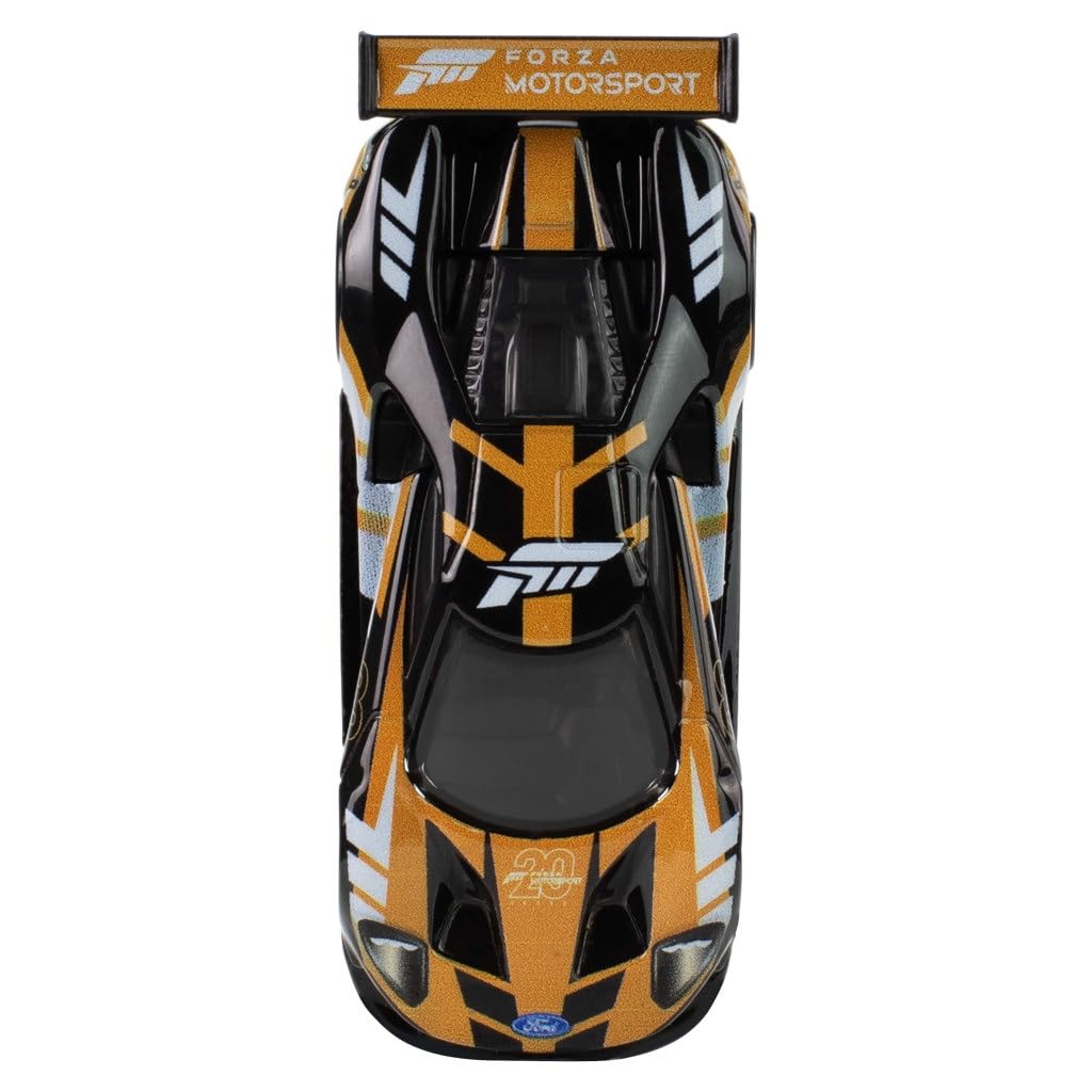 Hot Wheels Premium Pop Culture Forza 2016 Ford GT Race/Course 1:64 Scale Die-Cast Car, Metal Body & Real Riders Tires, Collector Vehicle JBL67