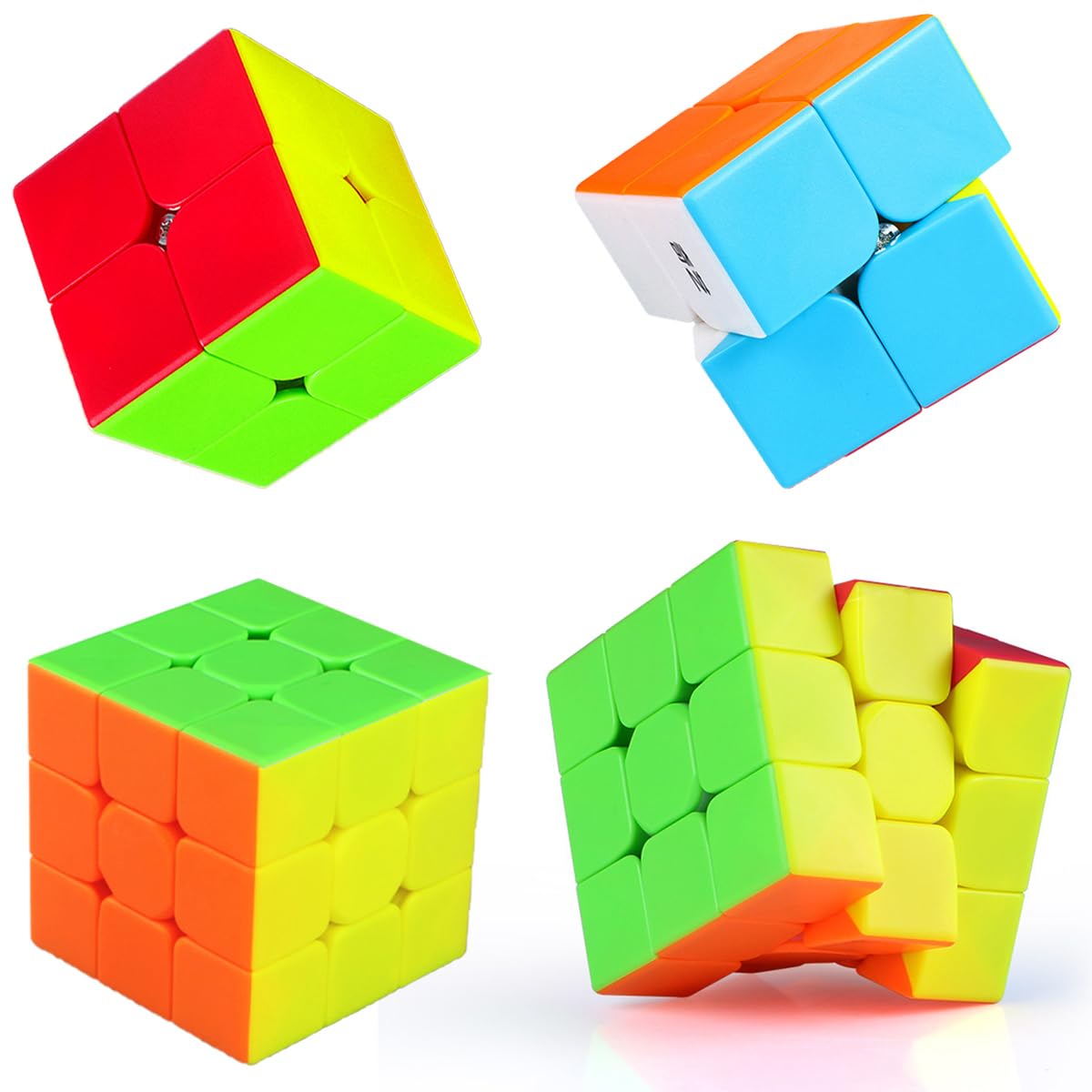 AHYUAN Speed Cube Set 2x2x2 Speed Cubes 3x3 Mgaic Cube Toy 3x3x3 Magic Cubes Puzzle Game Cube Puzzles 3x3 Puzzle Sensory Toys for Kids and Adults