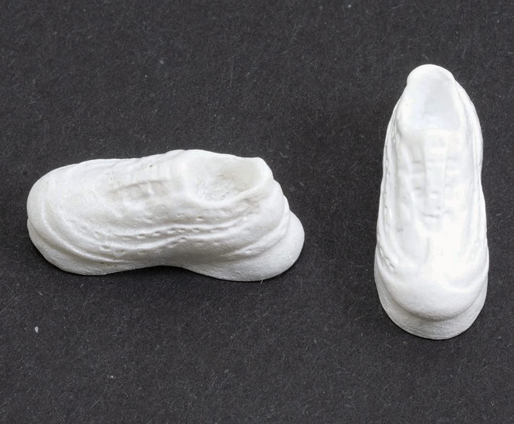 International Miniatures by Classics Dollhouse Miniature Pair of White Tennis Shoes