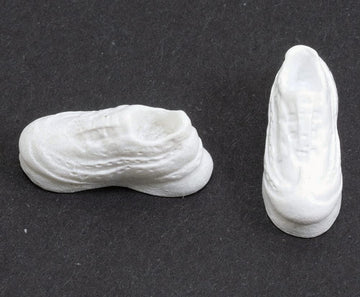 International Miniatures by Classics Dollhouse Miniature Pair of White Tennis Shoes