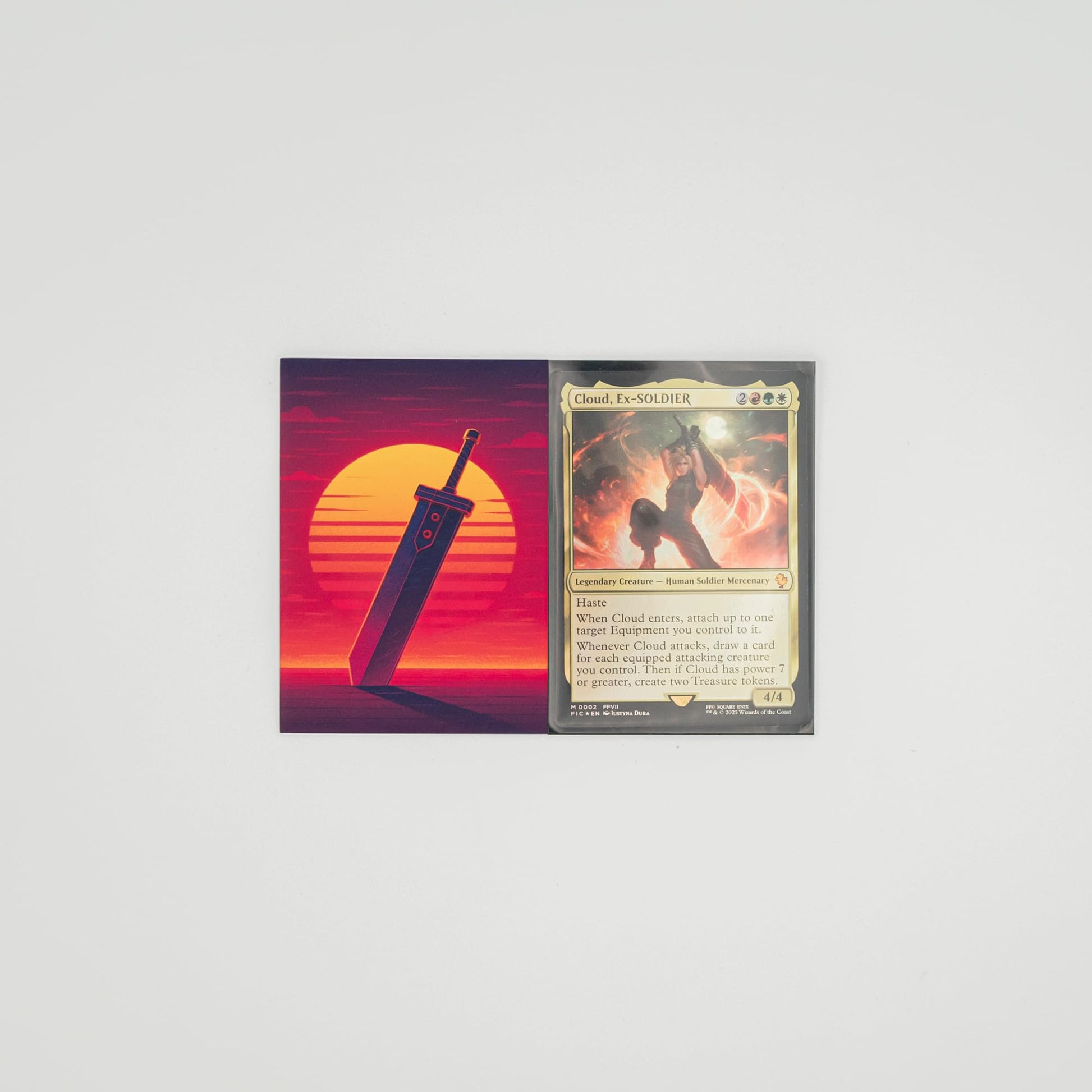 MTG Sleeves by Arcanum Industries, 103 Matte Card Sleeves for Magic The Gathering & TCG - Premium Shuffle Feel & Borderless Art with Black Interior