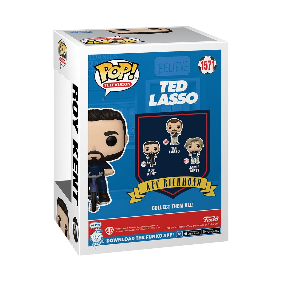 Funko POP! TV: Ted Lasso - Roy Kent on Bike - Collectable Vinyl Figure - Gift Idea - Official Merchandise - for Kids & Adults - TV Fans - Model Figure