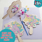 Idiy Paint Your Own Unicorn Mirror Craft Kit for Kids (12 Pack) - 12 Individually Wrapped Wooden Mirrors with Paint Set & Brush for Summer Camp