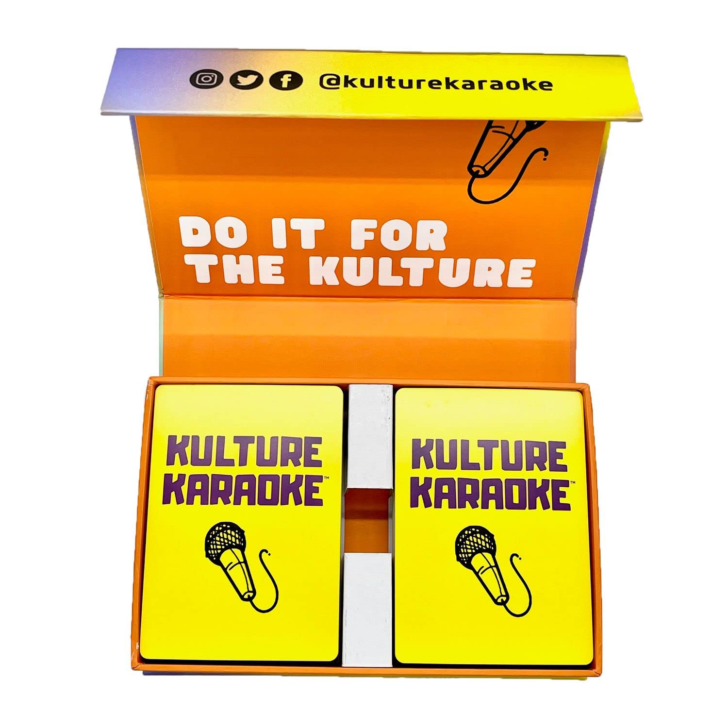 Kulture Karaoke Help your game or karoke night with these cards to give you song ideas and fun categories for 2+ players, Ages 14+