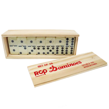 RCP PRODUCTS Dominoes Double 6 Tiles. 28 Pieces Dominoes for Adults
