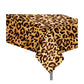 DodelyGz 3Packs Leopard Party Disposable Tablecloth,Animal Safari Theme Cheetah Disposable Tablecloth,Leopard Print Theme Party Supplies