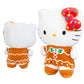 Sanrio Hello Kitty Christmas Plush Toy Set - Bundle with 10" Kitty Gingerbread Themed Plush & Stickers