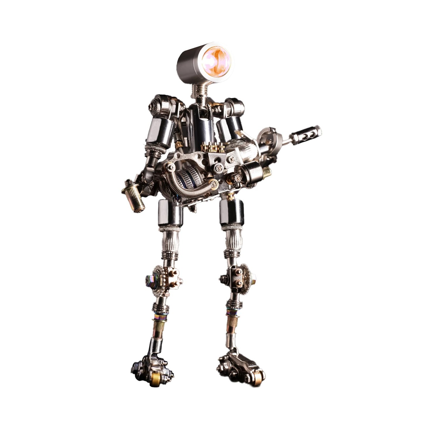 Mostarle Terminator M 3D Metal Puzzle, Arcynix DIY Mechanical Robot Model Kit, Sci-Fi Design LED Light Feature Unique Gift for Adults & Teenager