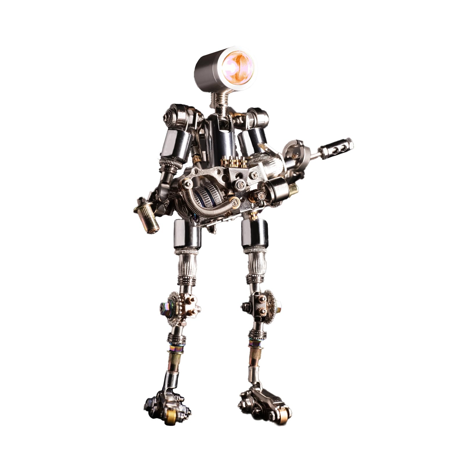 Mostarle Terminator M 3D Metal Puzzle, Arcynix DIY Mechanical Robot Model Kit, Sci-Fi Design LED Light Feature Unique Gift for Adults & Teenager