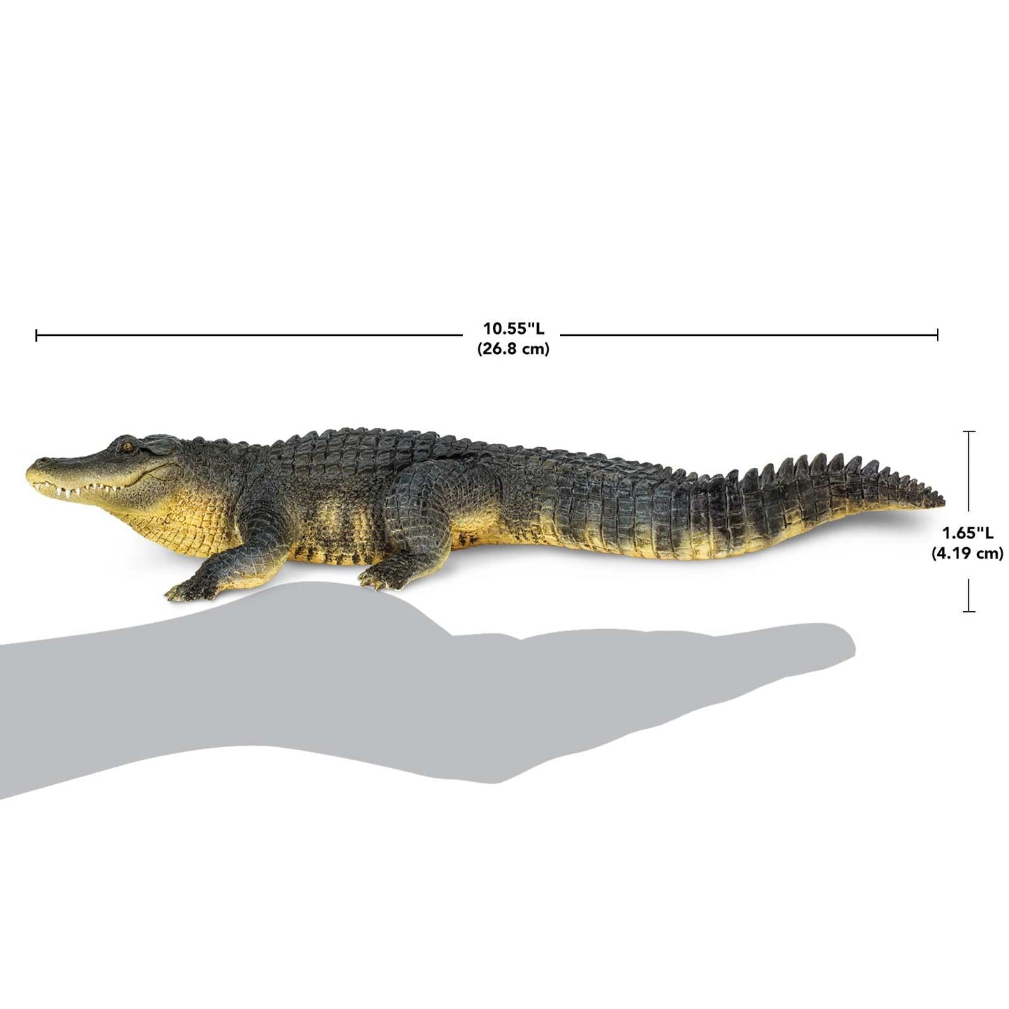 Safari Ltd. Alligator Figurine - Detailed 10.5" Plastic Gator Figure - Fun Educational Play Toy for Boys, Girls and Kids Ages 1+