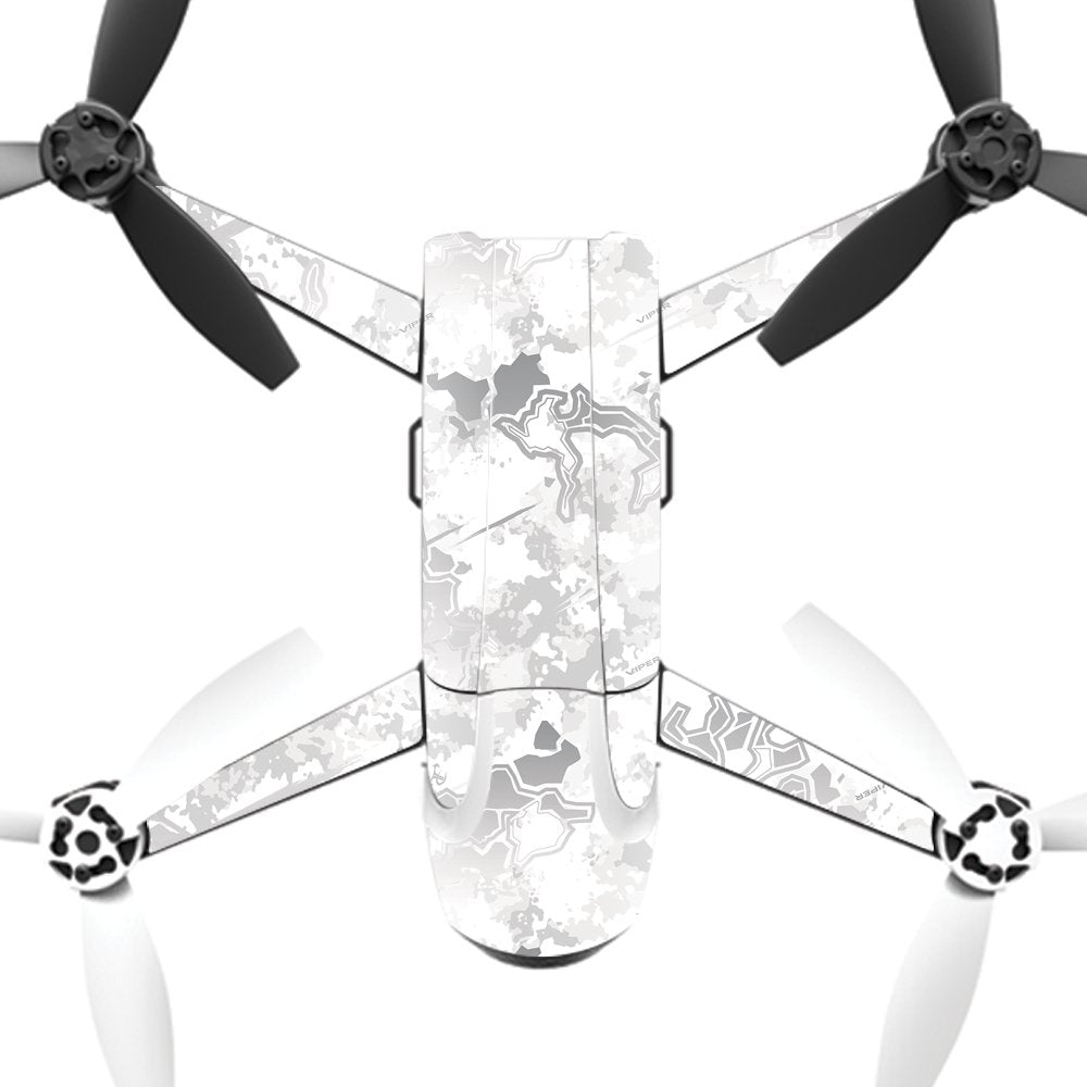 MightySkins Skin Compatible with Parrot Bebop 2 - Viper Snow | Protective, Durable, and Unique Vinyl Decal wrap Cover | Easy to Apply, Remove,
