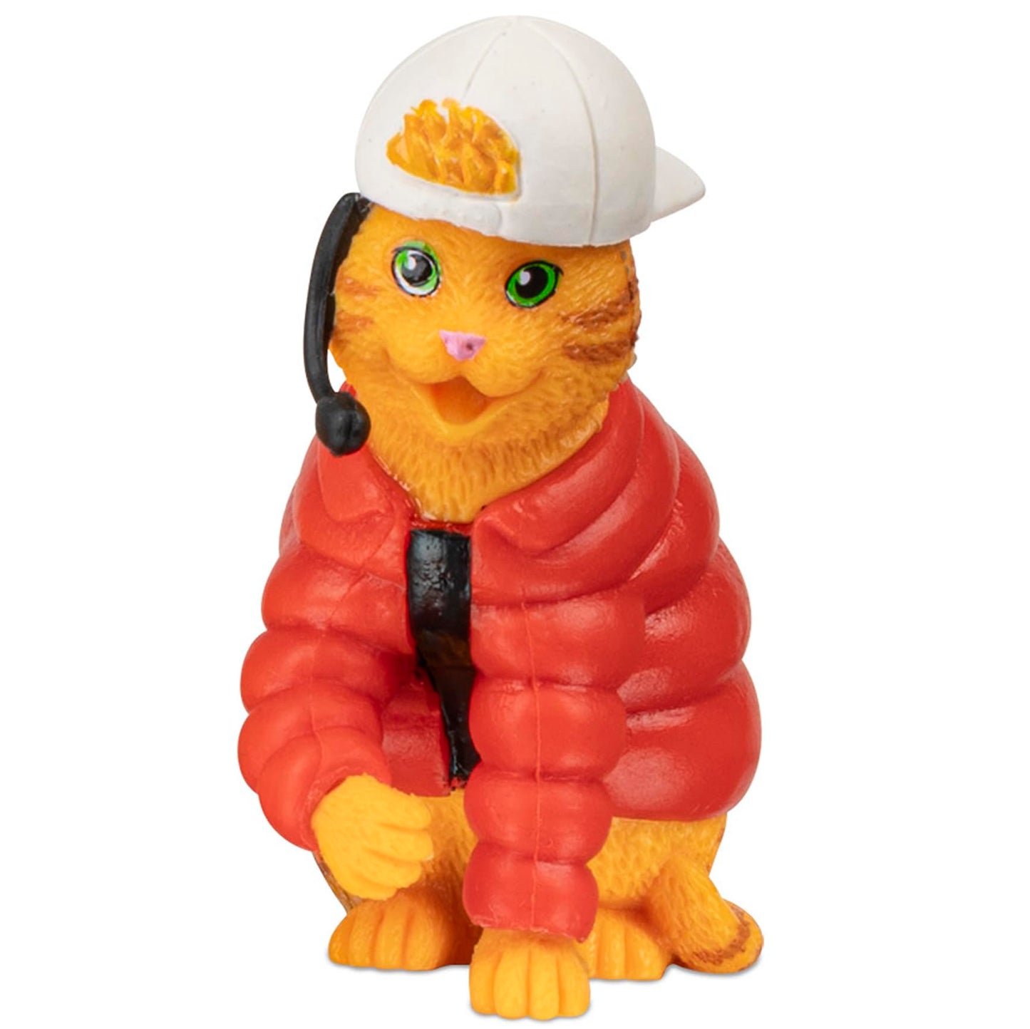 Archie McPhee Boy Band Cats - Set of 4 Soft Vinyl Figures for Crazy Cat Ladies & Lovers, Celebrating 90s Pop Group Hiss2Purr - Nostalgic Novelty Toy
