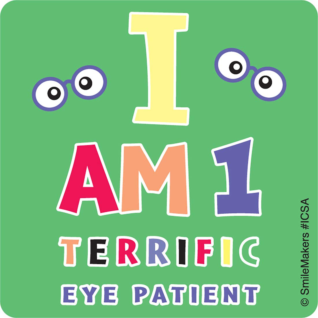 Eye Chart Stickers - Prizes and Giveaways - 100 per Pack