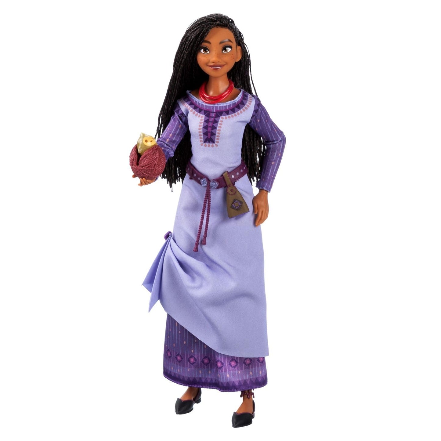 Disney Store Official Asha Singing Doll - Wish - 11 inch - Mesmerizing Melodies with Authentic Look - Interactive Music Play - Ideal Gift for Music