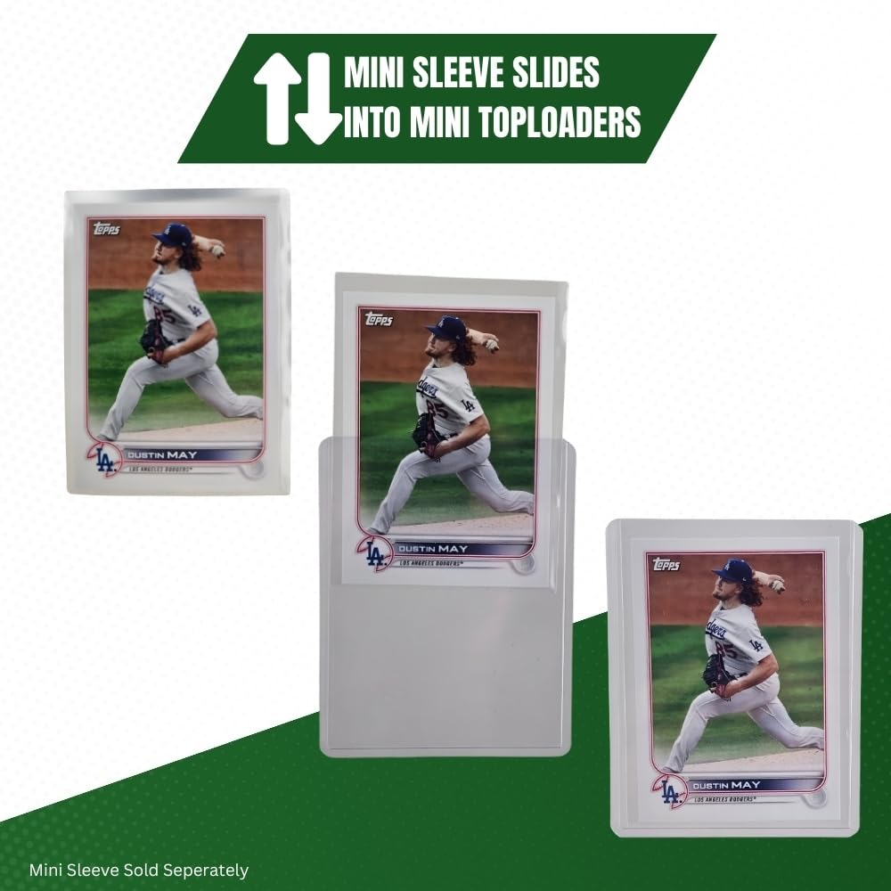 Collectible Supplies Mini Toploaders for Cards or Stickers 2 3/8" x 3 1/4" - 25 Pack Top Loaders 35pt. (25 pack)