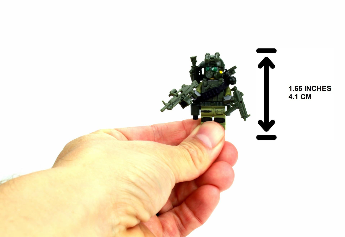Battle Brick 1.6 Inches Tall Custom Special Forces Commando Collectible Custom Minifigure | Genuine Military Minifig | Packaged in USA | Great Gift