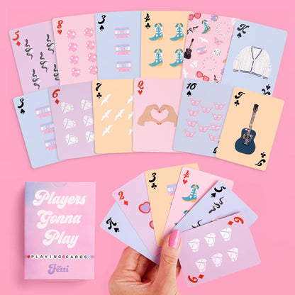 xo, Fetti Playing Card Set - 54 pcs | Bachelorette Theme Game, Birthday Party Activity, Girls Night Decor, Bach Accessory
