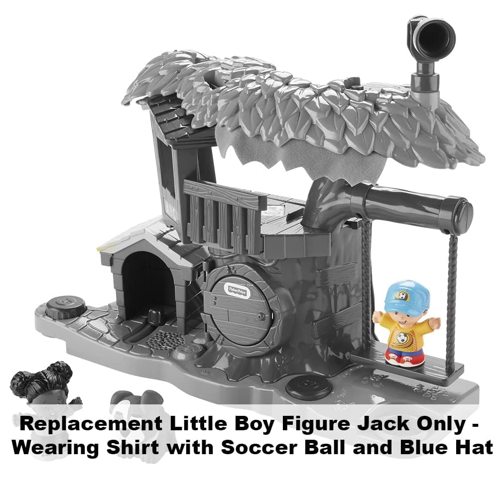 Replacement Part for Fisher-Price Little People Swing & Share Treehouse Playset - DYF19 ~ Replacement Little Boy Figure Jack ~ Shirt with Soccer Ball