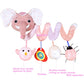 Musical Owl Rattle Sheep Pink Elephant Car Seat Toys for Babies 0-6 Months, Hanging Stroller Toys for Baby Girls 3-6 Month, Newborn Girl Infants Baby